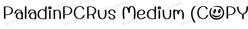 PaladinPCRus Medium (COPY 2)字体转换